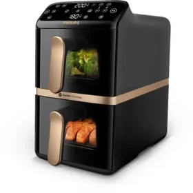 Rozbaleno - Philips 4000 series NA462/70 měděno-černá / Horkovzdušná fritéza / 2750 W / 40°C - 200C° / objem 10L / rozbaleno (NA462/70.rozbaleno)