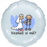 Vezmes si mě? balónek fóliový stříbrný Balonky.cz Vezmes si mě? balónek fóliový stříbrný Balonky.cz