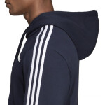 Adidas Essentials Stripes Pullover French Terry mikina černá DU0499