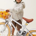 LIEWOOD Košík na dětské kolo Maruka Sandy mix, béžová barva, šedá barva, kov