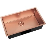 MEXEN - Trixo ocelový dřez 1-bowl 750 x 440 mm, měď 6415751000-65