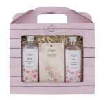 Dárková sada Růže (sprchový gel, vlasový šampon, vonná karta)