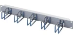 Rittal DK 7257.035 / Kabelový vyvazovací panel / 19" / 1U / 43x105 mm / RAL 7035 (7257035)