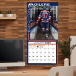 JF Turner Kalendář Edmonton Oilers NHL Connor McDavid #97 2026 Wall Calendar