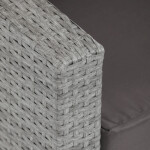 Zahradní sestava, polyratan, šedá, AZ-F1911 GREY