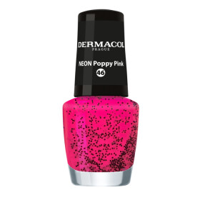 Dermacol Lak na nehty Neon Poppy Pink č.46, 5ml