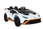 Mamido Dětské elektrické autíčko Lamborghini Huracán STO bílé