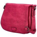 Menší dámská crossbody s velkou klopou Rashida, fuchsiová