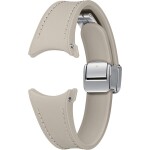 SAMSUNG D-Buckle Hybridní řemínek z eko kůže 20 mm (S/M) šedo-hnědá (ET-SHR93SAEGEU)