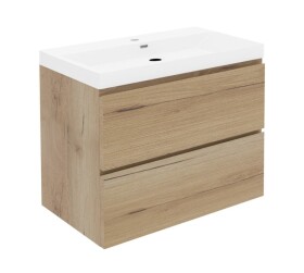 Koupelnová skříňka s umyvadlem SAT B-Way 59x50x45 cm dub mat BWAY260OAKU4 BWAY260OAKU4