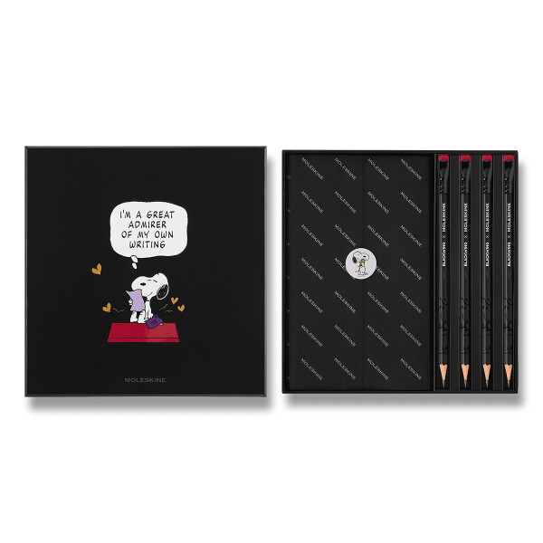 Sada Moleskine Peanuts - L, zápisník a grafitové tužky