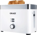 Graef TO 61 bílá/ topinkovač / 1000 W / 2 topinky / 6 stupňů opečení / rozmrazování (TO 61)