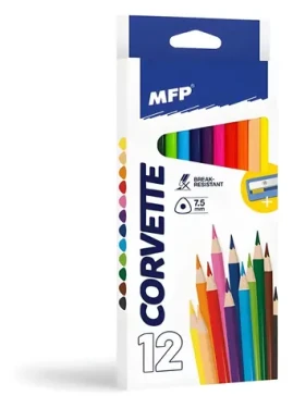 MFP Pastelky trojhranné / Pastelky / 12 ks / S ořezávátkem (591831)