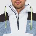 KARPOS Rocchetta Vogue Hoodie Half Zip Fleece, Windw.Blue/Black/Illusion Blue velikost: L