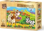 ART PUZZLE 5870 Dřevěné puzzle Kravička s květinami