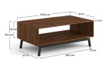 Massivo.cz Konferenční stolek Modern Loft, hnědý, dub, masiv