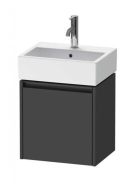 DURAVIT - Ketho.2 Umyvadlová skříňka 44x43x34 cm, 1 dvířka, panty vpravo, grafit mat K25070R49490000