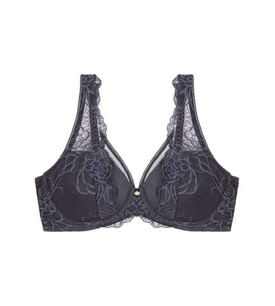Dámská podprsenka Wild Peony Florale WP - GRAY - šedá 00DK - TRIUMPH GRAY 85C