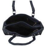 Trendy dámská koženková kabelka na rameno Asila, tmavě modrá