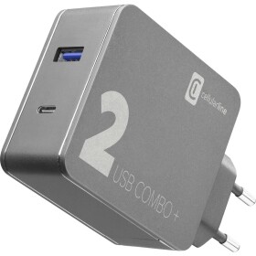 Cellularline ACHITKITC2CQCPD48K USB nabíječka do zásuvky (230 V) Počet výstupů: 2 x USB 2.0 zásuvka A, USB-C® zásuvka