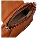 Stylová dámská koženková crossbody kabelka Kornelia, koňaková