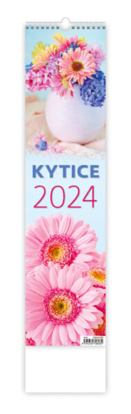 Nástěnný kalendář vázankový/kravata 2024 Helma - Kytice