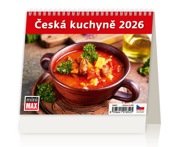 Stolní kalendář 2026 Helma MiniMax - Česká kuchyně
