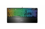 SteelSeries Apex 3 černá / herní klávesnice / RGB podsvícení / US layout (64795)