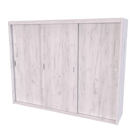 Nábytek Mikulík Skříň MIA XXL - bílý lesk, antracit, aj. ROZMĚR: (š/v/hl.) 240x210x60 cm