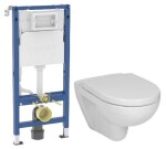 GEBERIT DuofixBasic bez tlačítka + WC JIKA LYRA PLUS + SEDÁTKO DURAPLAST 458.103.00.2 X LY6