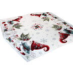 DumDekorace Vánoční běhoun a ubrus Elf s vánoční růží Šířka: 90 cm | Délka: 90 cm