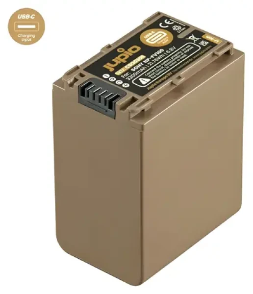 Jupio NP-FV100 ULTRA C / Akumulátor pro Sony videokamery / USB-C nabíjení / 3200 mAh (CSO0306)