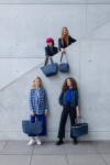 Nákupní taška Reisenthel Loopshopper L Herringbone dark blue