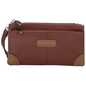 Stylová dámská koženková crossbody kabelka MaxFly Gimalli, coffee