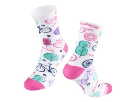 Force ponožky CRUISE bílo-růžové
