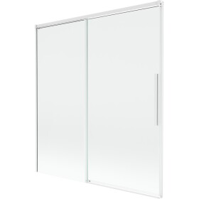 MEXEN/S - Rox vanová zástěna 2-křídlová posuvná 150 x 150, transparent, bílá 8C9-150-001-20-00