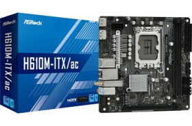 ASRock H610M-ITX/ac / H610 / LGA 1700 / 2x DDR4 / PCIEx16 / 1x GLAN / mini-ITX (90-MXBHL0-A0UAYZ)