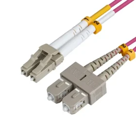 MicroConnect Optical Fibre Cable LC/SC Multimode duplex OM4 1m fialová (FIB422001P)