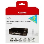 Obchod Šetřílek Canon PGI-29 MBK/PBK/DGY/GY/LGY/CO Multi pack (4868B018) - originální kazety