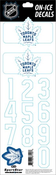 Sport Star Samolepky na helmu Toronto Maple Leafs NHL Decals Royal