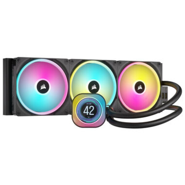 Corsair iCUE LINK H170i RGB LCD černá / 3 x 140mm / 400-2000 RPM / 82.5CFM / Intel + AMD (CW-9061009-WW)