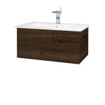 Dřevojas - Umyvadlová skříňka VARIANTE SZZ 80 (umyvadlo Euphoria) - D21 Tobacco / D21 Tobacco 258153