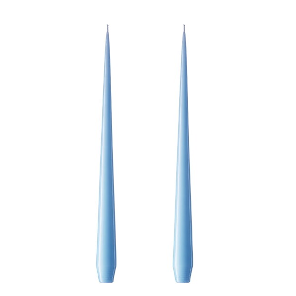 Ester & erik Svíčka Taper 32 cm – 59 Sky Blue – set 2 ks, modrá barva, vosk