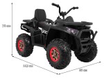 Mamido Dětská elektrická čtyřkolka ATV Desert 4x4 černá