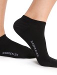 Dámské merino ponožky ICEBREAKER Wmns Lifestyle Fine Gauge No Show, Black/Snow velikost: 41-43 (L)