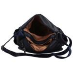 Trendy dámská koženková crossbody kabelka Fiamma, tmavě modrá