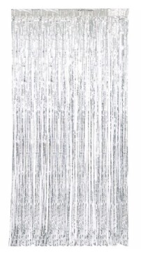 Párty závěs stříbrný 1 m x 2 m Párty závěs stříbrný 1 m x 2 m