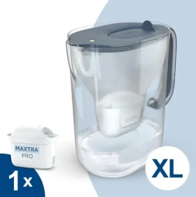 Brita Style Essential XL modrá / Filtrační konvice na vodu / 3,6 l / filtr Maxtra Pro Pure Performance (1058043)