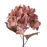 Bloomingville Umělá květina Hydrangea Rose 65 cm, růžová barva, plast