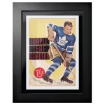 Mustang Obraz v rámu Toronto Maple Leafs NHL Memorabilia Maple Leaf Gardens Fast Stop Program Cover